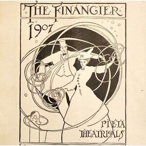 1907 The Financier Harvard Pi Eta Theatrical Play Program Book PB Musical DWS12C
